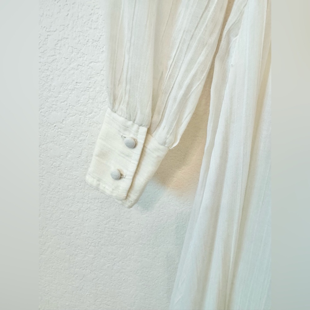 Vintage 1970s Wedding Dress -  Gunne Sax Style Cottagecore Wedding Dress Size 2 - Picture 8 of 10